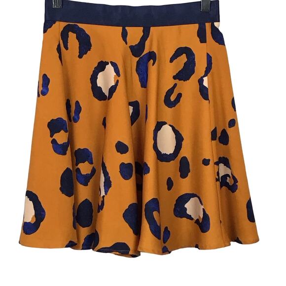 Phillip Lim x Target Animal Print High Waist A Line Mini Skirt Tan Leopard sz 4 - Picture 7 of 11